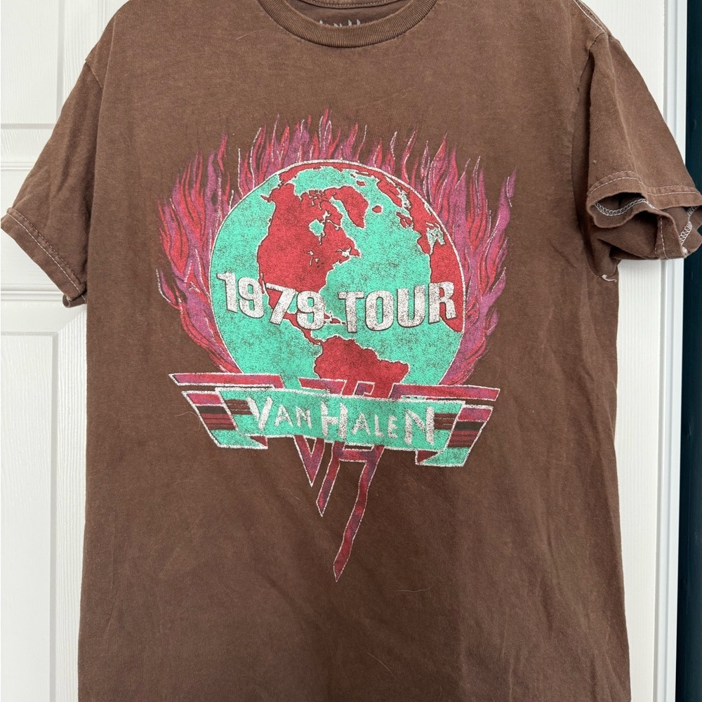 Van Halen 1978 Tour Brown T-Shirt